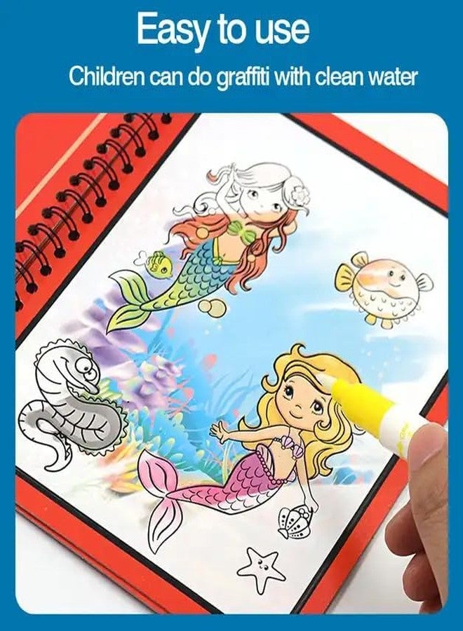 YBN كتابان للتلوين المائي للأطفال من YBN، كتاب رسم بالألوان المائية للأطفال الصغار من عمر سنتين إلى عشر سنوات - Image 2